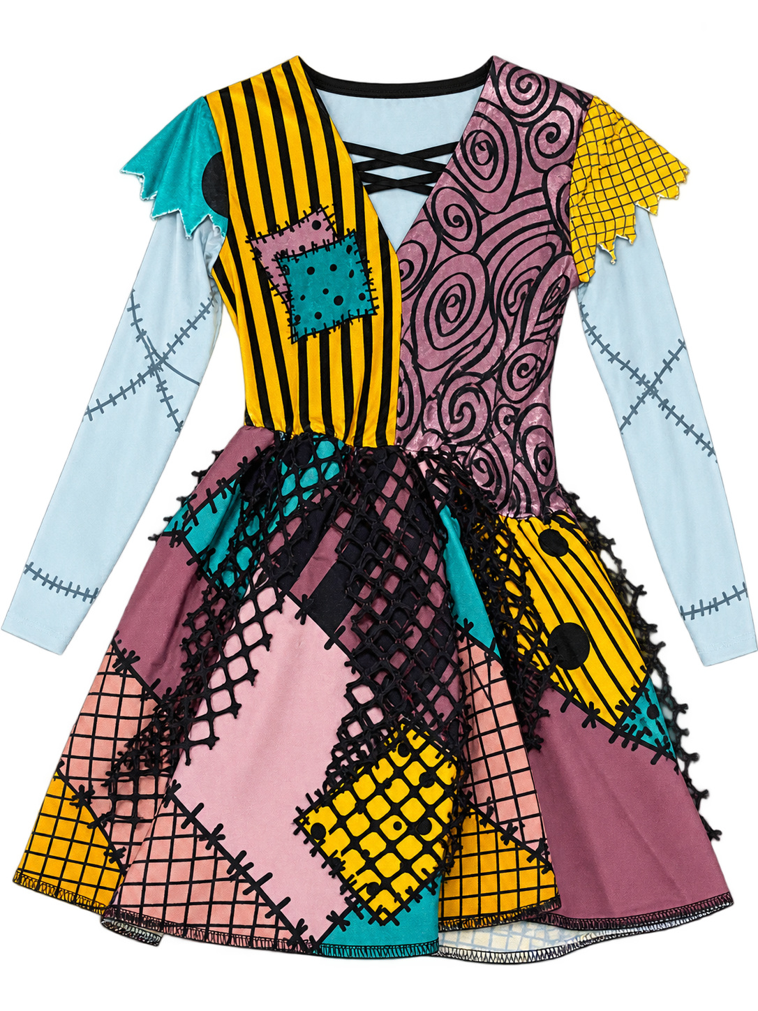 Sally patchwork costume dress, updated inventory photo